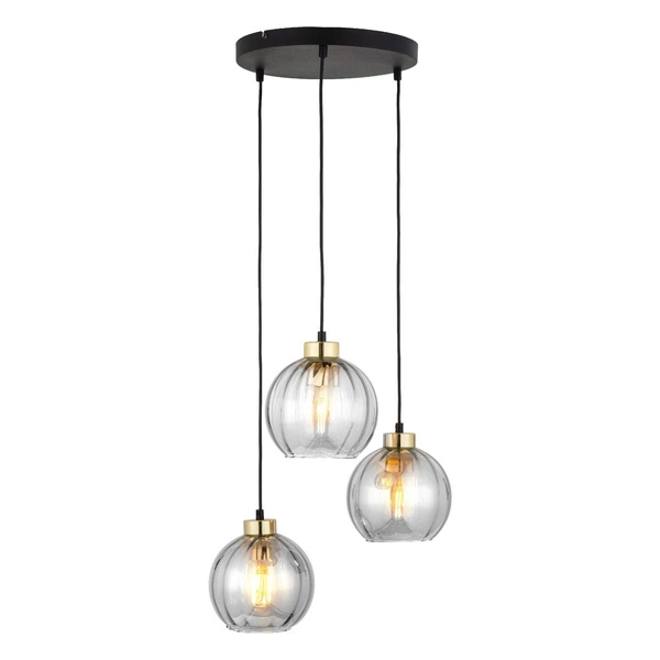 DEVI TRANSPARENT LAMPA WISZĄCA 3 PŁ KOŁO 4579