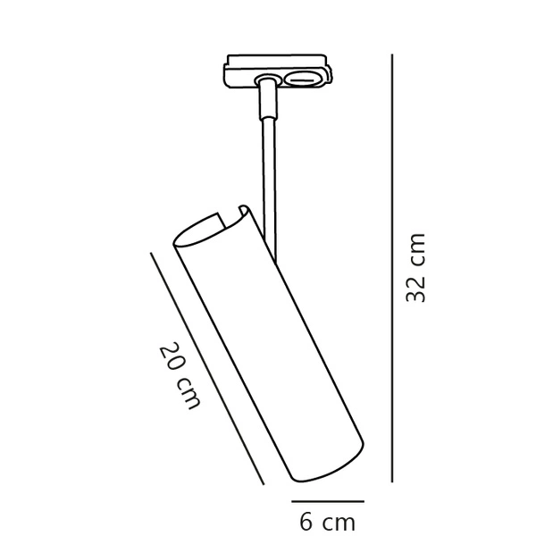 Oświetlenie szynowe Mib6Link GU10 8W Metal | Czarny