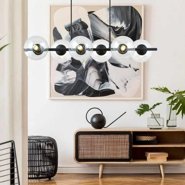 Lampa wisząca Emibig RORY 6 TRANSPARENT 1206/6