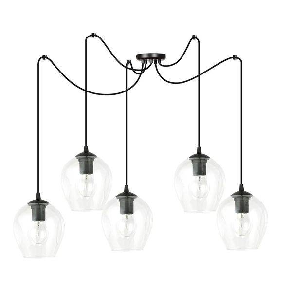 Lampa wisząca Emibig LEVEL 5 BL TRANSPARENT 756/5
