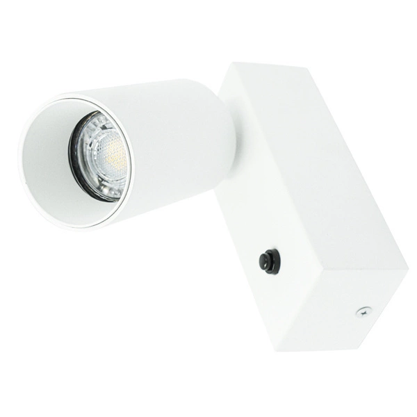 Oprawa ścienna BIAŁA z włącznikiem GU10 LEDDOM ETNE