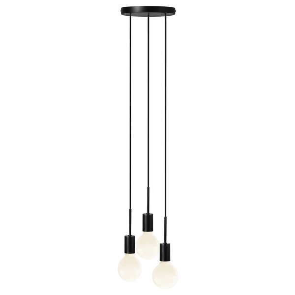 Lampa wisząca PACO E27 25W Metal | Czarny