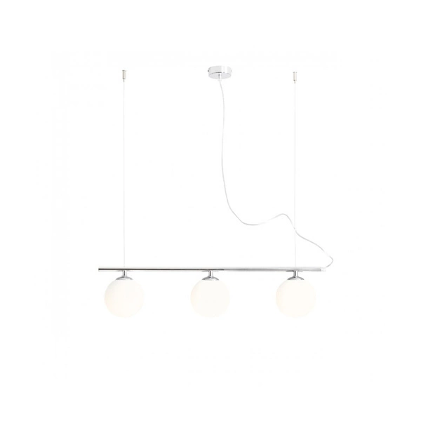 Aldex Lampa wisząca BERYL 3, 1006E_4, chrom/biały, 3x40W E14