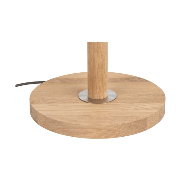 Benita Lampa Podłogowa 1xE27 Max. 60W Dąb Olejowany/Nikiel Mat/Kremowy-Srebrny 6017400511529