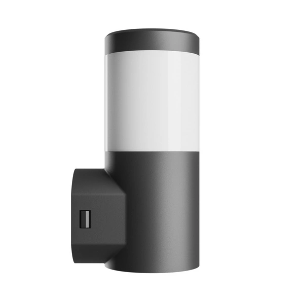 STELLA COLUMN WALL GU10 6W CCT 230V 270ST IP44 IK08 100X120X245MM CZARNY OKRĄGŁA ELEWACYJNA