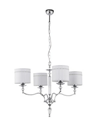 Klasyczny Żyrandol HILTON wys. 100cm 4xE27 15W IP20 | Chrom