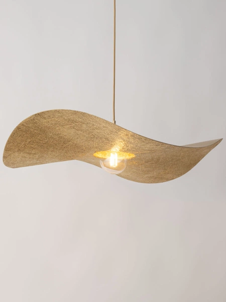 Designerska lampa wisząca KAPELLO L E27 60W śr. 76cm | złoty