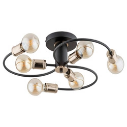 Lampa sufitowa ALFA SAMBA CZARNA 6xE27 51cm | 28426