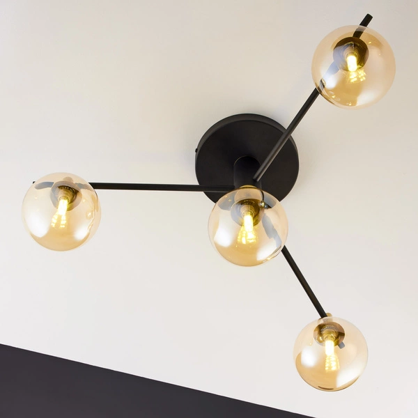 Nowoczesna Lampa sufitowa FIGARO wys. 34cm 4xG9 14W IP20 | Złoty