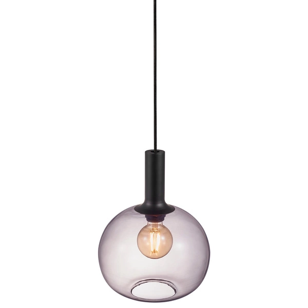 Lampa wisząca ALTON E27 60W Szkło | Czarny