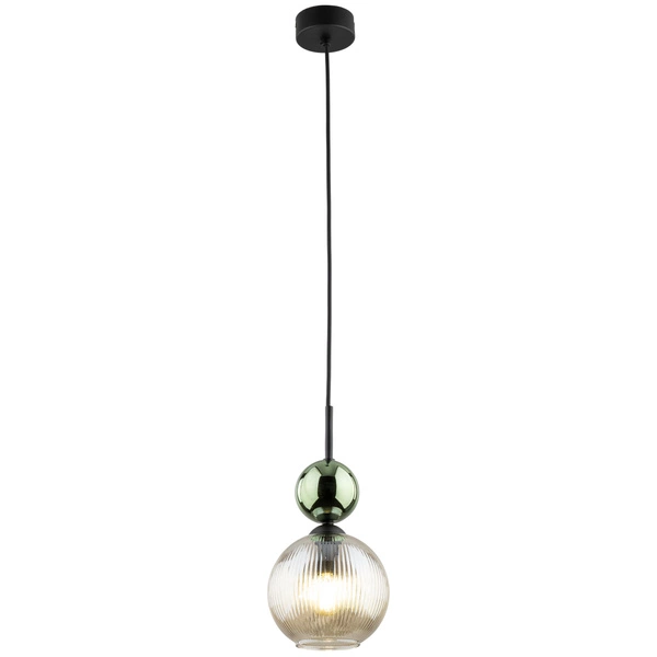 SOPHIA GREEN COGNAC LAMPA WISZĄCA 1XE14