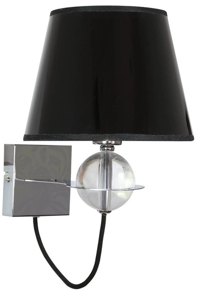 Kinkiet TESORO 21-59508 chrom/czarny/złoty 1x40W E14