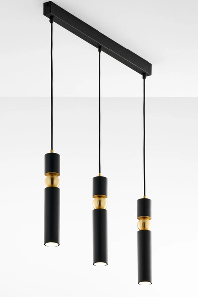 Nowoczesna Lampa wisząca ALAS wys. 120cm 3xG10 14W IP20 | Złoty