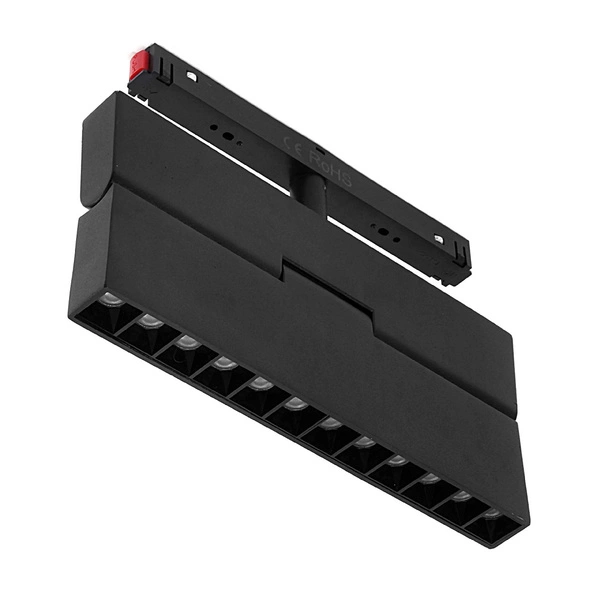 Reflektor łamany szyny magnetycznej LED 12W 3000K ciepła | czarny