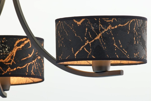 Klasyczny Żyrandol ARTHUR wys. 71cm 3xE27 15W IP20 | czarny