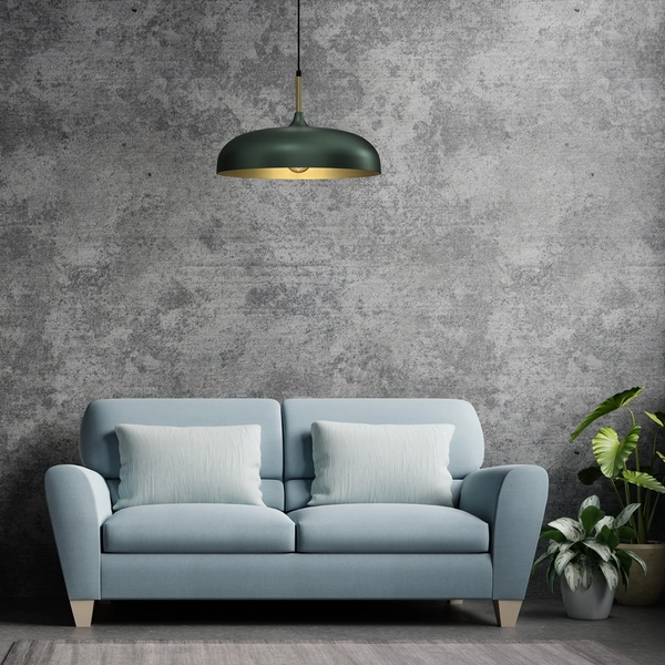 Lampa wisząca LINCOLN, MLP7900, 45 cm, zielony/złoty, 1x60W E27