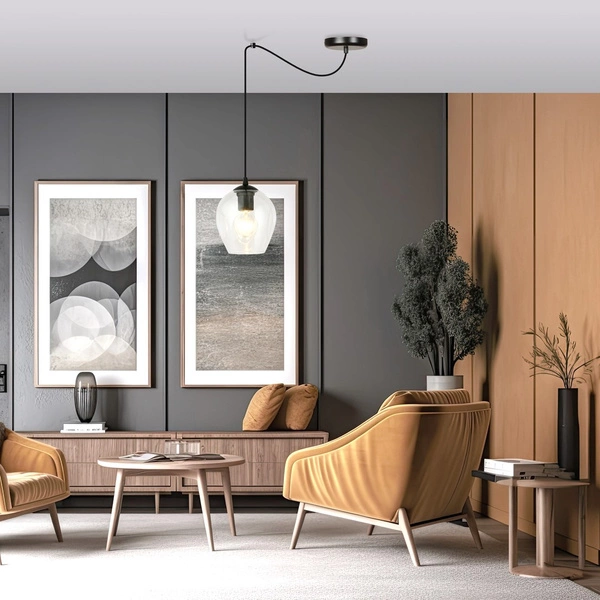 Lampa wisząca Emibig LEVEL 1 BL TRANSPARENT 756/1