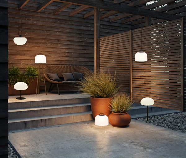 Lampa z przenośna na akumulator KETTLE LED 2700K Biała ciepła Plastik | Biały