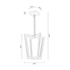 Lampa Wisząca Leif ''In'' 4xLED 24V Zintegrowana 2520lm 3000K 27W Drewno Bukowe Orzech/Przezroczysty Kabel PCV 1509176