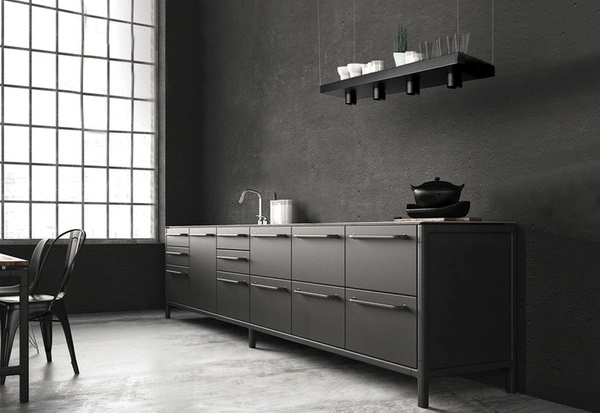 Lampa wisząca z półką na doniczki PLANT BLACK do 7kg | czarny 9381