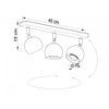 Nowoczesna lampa sufitowa OCULARE 3 SL.0439 Biała 3xGU10