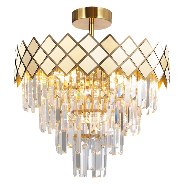 Lampa sufitowa CARISMA, złoty/transparentny, 9x40W E14, ML8891