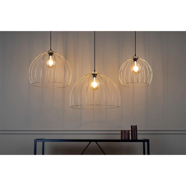 Lampa wisząca Coop 1xE27 Max.60W Złoty Metal/Czarny Metal/Czarny Kabel Tkaninowy 18831920