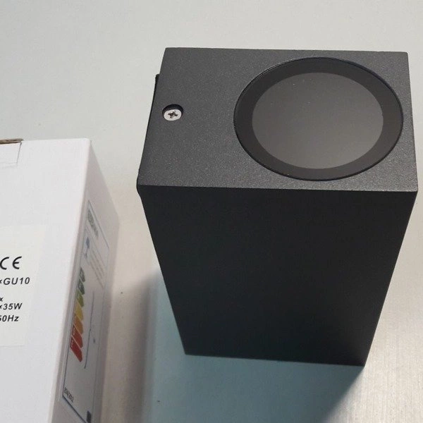 Kinkiet elewacyjny MINI II 15cm kostka 2xGU10 antracyt