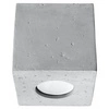 Plafon betonowy QUAD SL.0489 1xGU10 szary