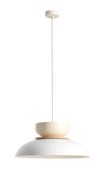 LAMPA WISZĄCA ALDO LIGHT WHITE GLOSS + CREAM (47+ 23+ wood)