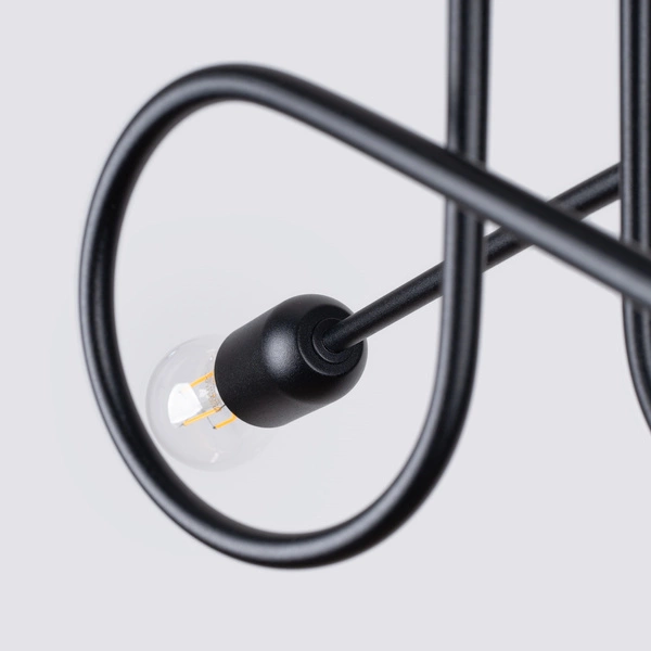 Żyrandol LOOP 2 czarny