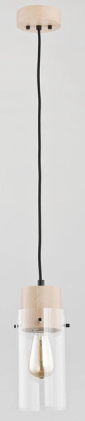Lampa wisząca ALFA TANTUM DREWNIANA 1xE27 13cm | 60380