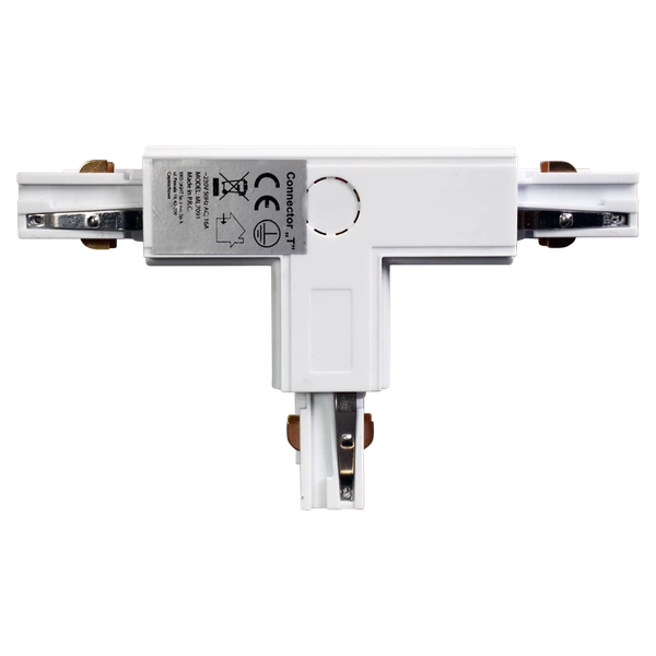 Łącznik szynoprzewodu 3-fazowego TRACK LIGHT typ "T", biały, ML7091