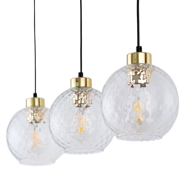 DEVON LAMPA WISZĄCA 3 PŁ LISTWA TRANSPARENT 4587