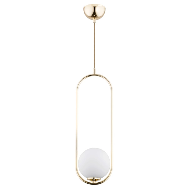 Lampa wisząca ALFA NOVAL L ZŁOTA 1xE14 17cm | 60697