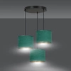 Lampa wisząca Emibig HILDE 3 BL PREMIUM GREEN 1051/3PREM