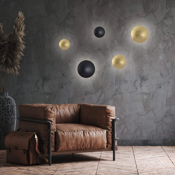 Plafon Platillo 16 cm czarny LED CCT