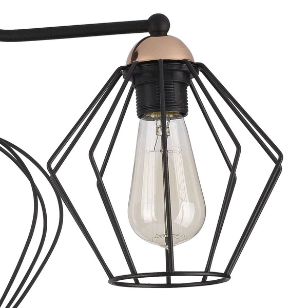 Nowoczesna lampa sufitowa GALAXY 1645 czarny/miedziany 1645