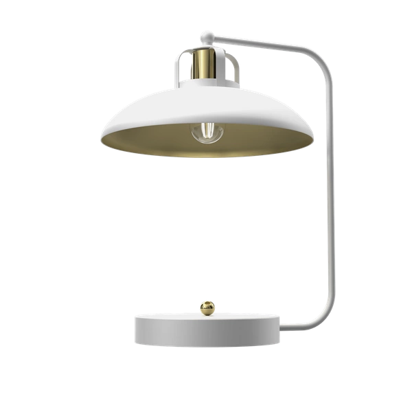 Lampka biurkowa FELIX WHITE/GOLD 1xE27