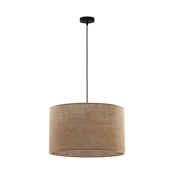 Lampa wisząca ekologiczna JUTA E27 szer. 50cm | brązowy 6582