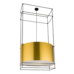 Lampa wisząca PAA - Czarna-mosiężny (800 mm) 9542 Antigo