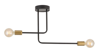 Lampa Sigma GINO 2 plafon czarny złoty 32378