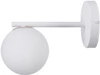 Lampa ścienna, szklana kula GAMA KINKIET biały 33195