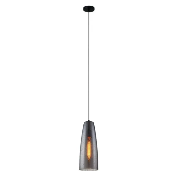 Lampa wisząca TABBY śr. 13.5cm E27 | czarny/dymiony
