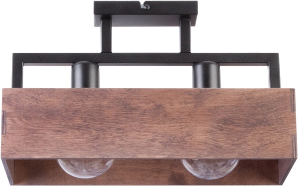 Nowoczesna lampa sufitowa DAKOTA 2 PLAFON brązowy 31742