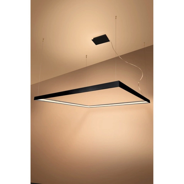 Lampa wisząca NELYA L, czarna, 70W LED, barwa ciepła 3000K, TH.154