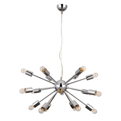 Lampa wisząca THEO śr. 64cm 18xE27 | chrom