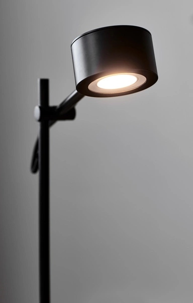 Lampa stojąca CLYDE LED 2700K Biała ciepła Metal | Czarny
