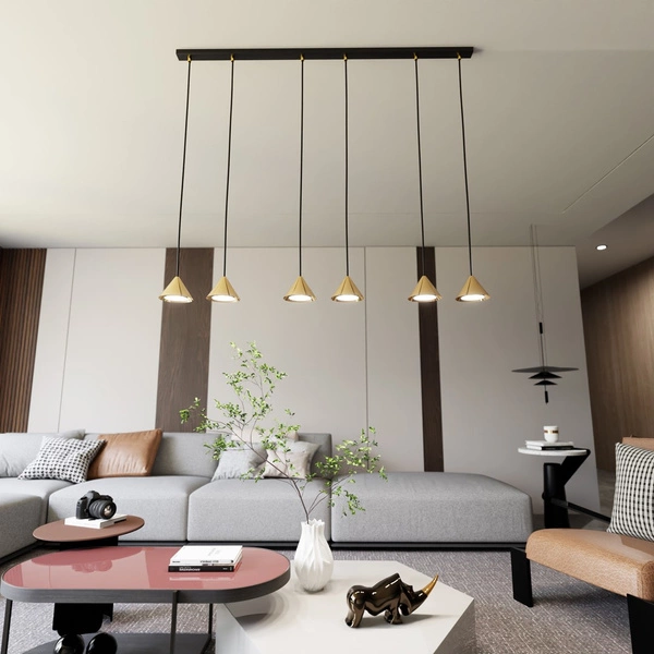 Lampa wisząca Emibig ELIT 6 BL GOLD 1329/6