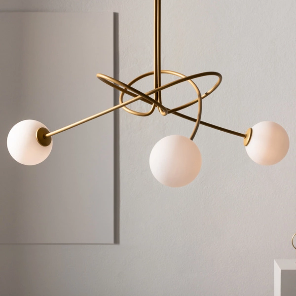 Nowoczesna lampa sufitowa VELVET 5x G9 12W wys.66cm | złoty